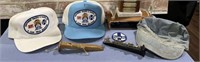BOX LOT: TRAIN THEMED ITEMS - CONDUCTOR HAT,