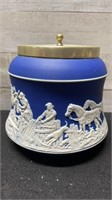 Vintage Adams Pottery Wedgwood Jasperware Blue Bis