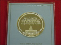 (1) 1993 Bill Clinton .925 SILVER Proof Medal