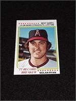 1978 Topps Nolan Ryan Record Breaker