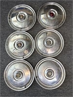 (6) Vintage Ford Wheel Covers