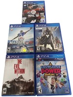 PS4 GAMES - LOT OF 5