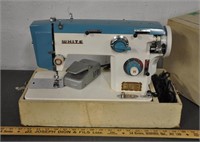 Vintage White sewing machine, not tested