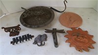 Garden Sundial & Terracotta & Metal Accents