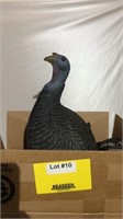 Box of duck and turkey decoys