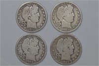 4 - Barber Head Halves (8s,12d,7d,4o)