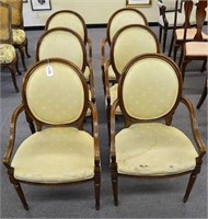6 Karges Shield Back Chairs