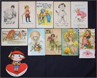 Antique Valentines Postcards (11)