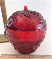 Longaberger CC strawberry jam jar