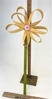 Longaberger NIB buttercup wood splint flower