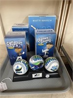 Tampa Bay Rays; 3 Boxed Figures, Replica Trophy