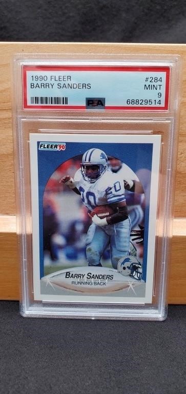 1990 Fleer #284 Barry Sanders PSA 9 MINT