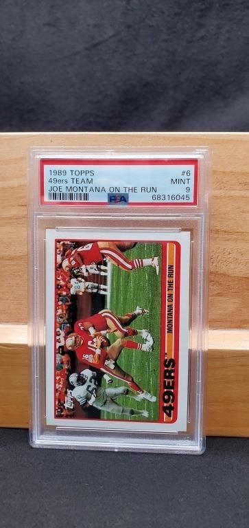 1989 Topps #6 Joe Montana PSA 9