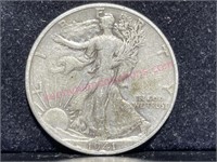 1941 Walking Liberty Half Dollar (90% silver)