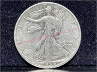 1934 Walking Liberty Half Dollar (90% silver)