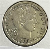 1906 Barber Quarter