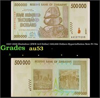 2007-2008 Zimbabwe (ZWR 3rd Dollar) 500,000 Dollar
