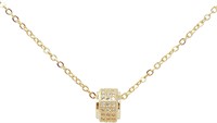 Dainty necklace silver gold plated