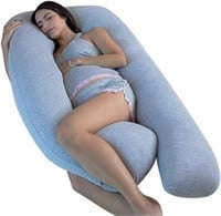Pregnancy Pillows, U-Shape Full Body Pillow Grey