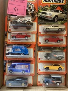 10 matchbox cars