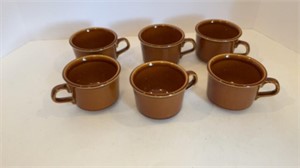 Lot of 6 McCoy (?) Coffee Cups