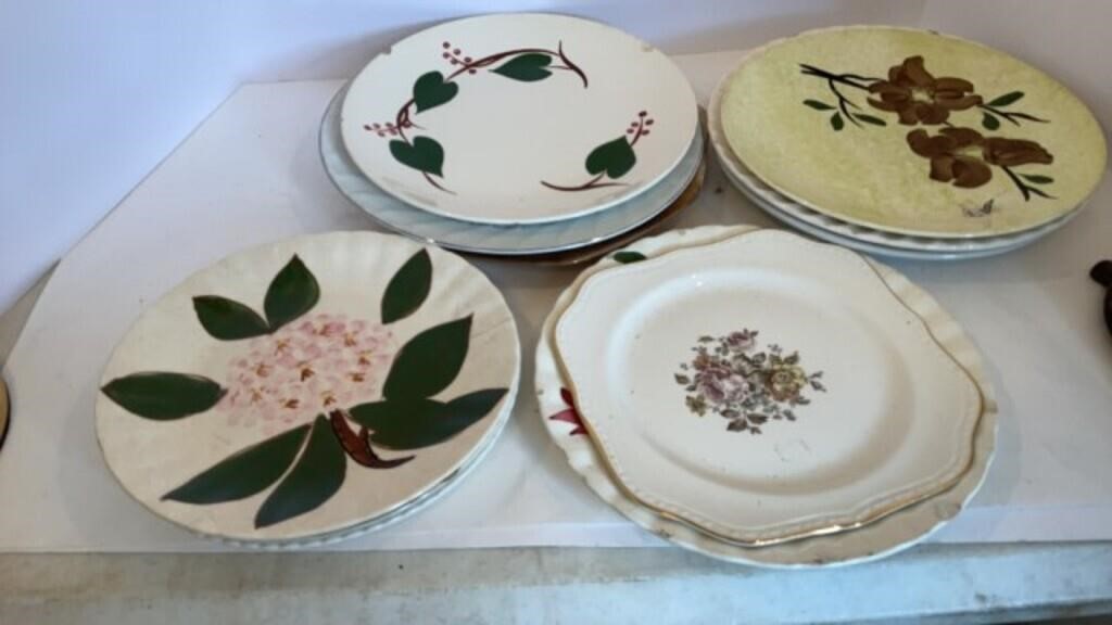 Mixed Lot Antique/Vintage Plates Totall 11