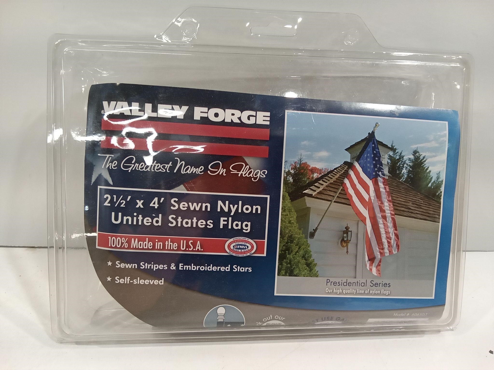 Valley Forge 2-1/2' x 4' Sewn Nylon US Flag