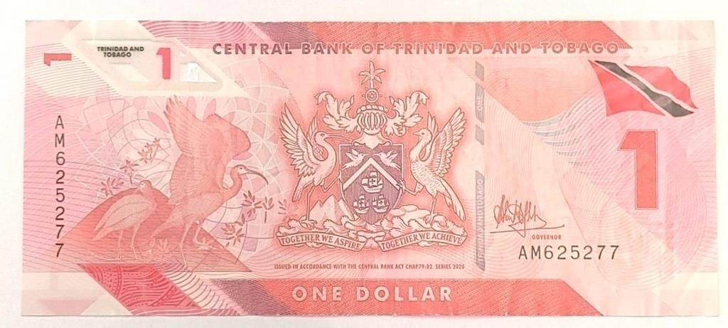 Trinidad & Tobago 2020 $1 Bank Note