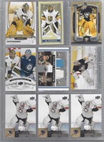 LOT OF 9 MARC-ANDRE FLEURY CARDS W/DUAL JERSEY