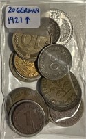 Germany 20 Coins 1921 & Up