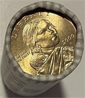 US 2000P UNC Roll Sacagawea Dollars