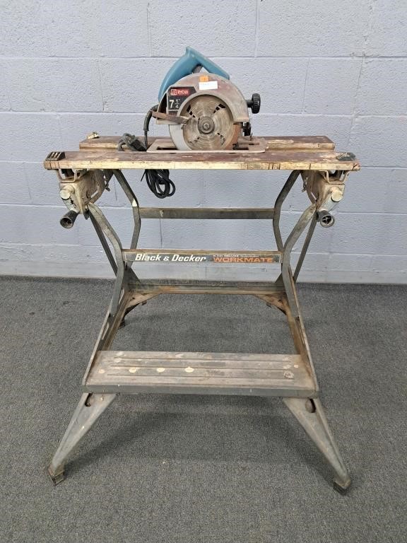 Ryobi & Black / Decker Workmate And 7.25" Saw