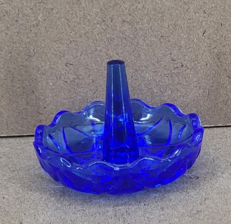 Fenton Cobalt Blue Ring Holder