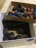 Box lot  with RC tires and wheels, RC