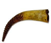 Indian Carved Horn