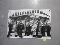 blues band drawing