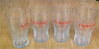 4 Budweiser beer glasses