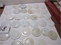 (34) Vintage Milk Glass Liners for Mason Jars