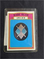 TOPPS 1972 BABE RUTH AWARD