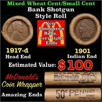 Lincoln Wheat Cent 1c Mixed Roll Orig Brandt McDon