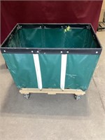 Commercial rolling laundry cart