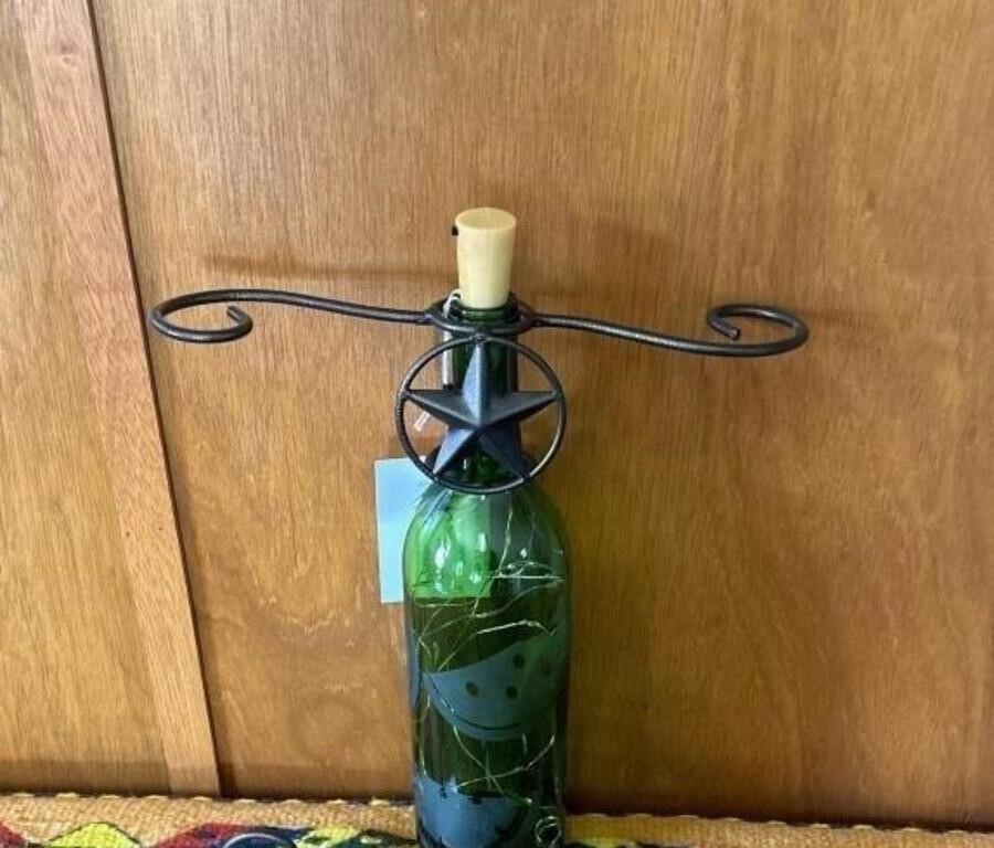 Wrought iron wine glass holder (Wine not included