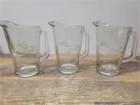 (3) Coca-Cola Pitchers