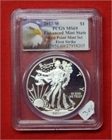 2013 W American Eagle PCGS MS69 1 Ounce Silver