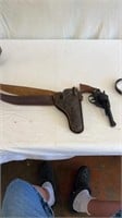 Leather Gun Holster & Cap Gun