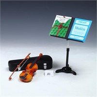 American Girl Violin and metal music stand and boo