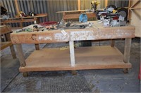 Custom work bench 8 ft. x 41.5 in. x 4 ft.