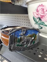Leather Belt w/Bow Hunting Buckle