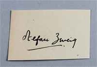 Stefan Zweig 1881-1942 Austrian Novelist Autograph