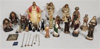 Assortment of Religious Figures & Collectibles